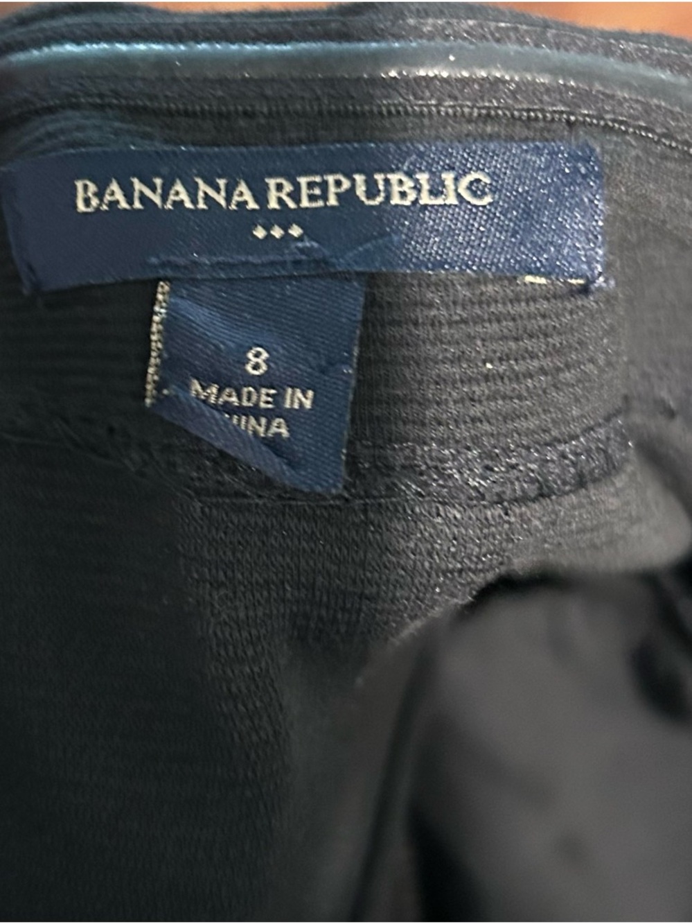 Banana Republic Strapless Black Dress Pockets Career Cocktail Size 8 - Picture 6 of 6